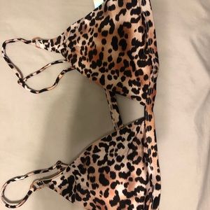 Cheetah bikini top
